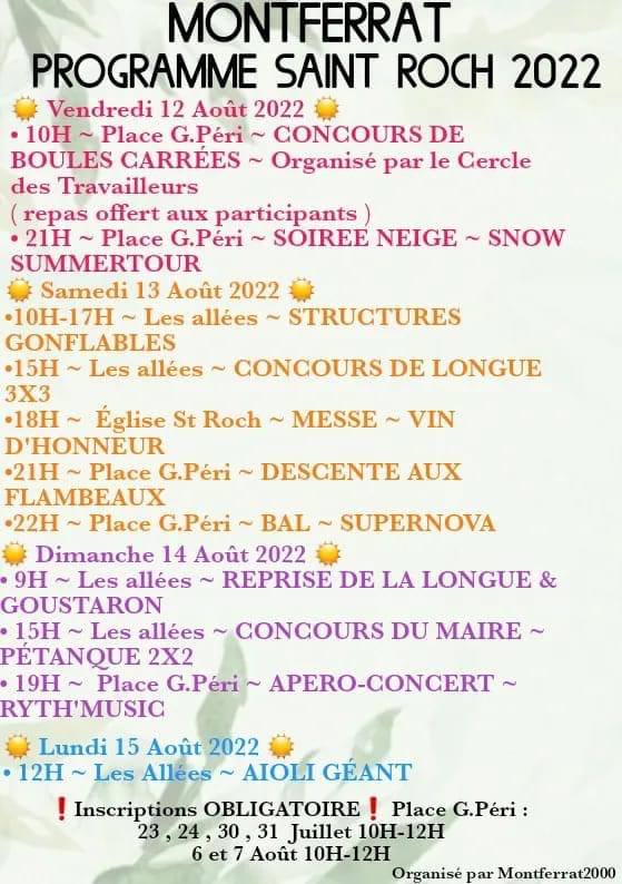 Fête de la Saint Roch
