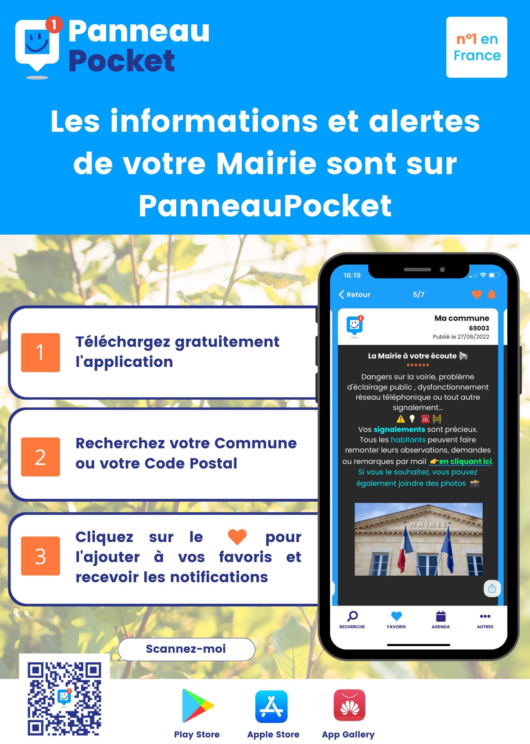 Panneau Pocket affiche